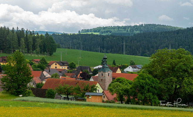 Blick auf den Ort Döllnitz 