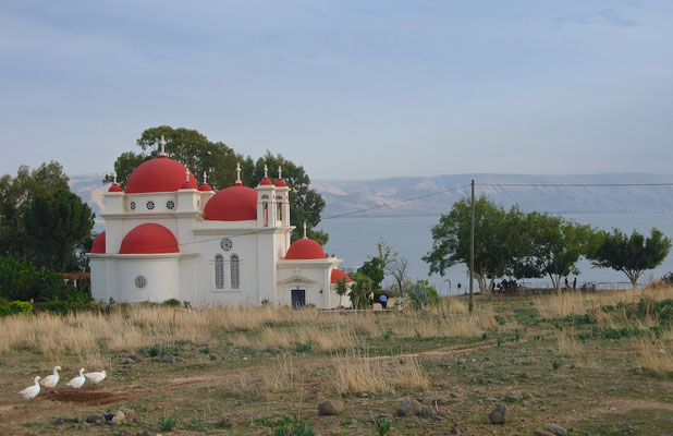 Die griechisch-orthodoxe Kirche der Zwölf Apostel In Kapernaum