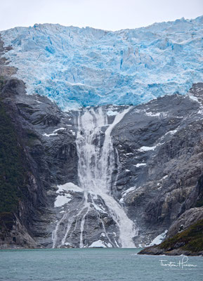 Wasserfall des rumänischen Gletschers