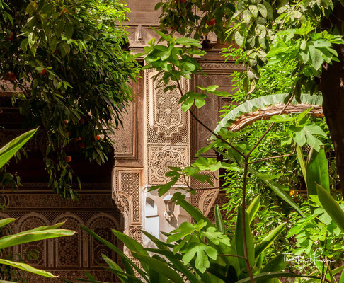 Der Bahia-Palast gilt als einer der großartigsten Paläste der marokkanischen Stadt Marrakesch oder der sogenannten Roten Stadt.