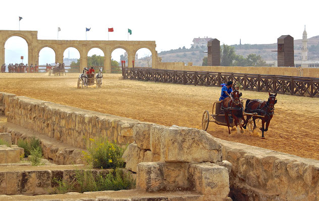 Römisches Wagenrennen in Jerash