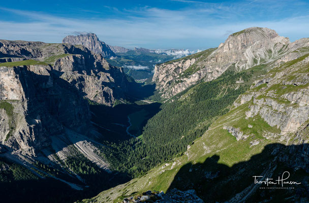 Der heutige Weg führt mich noch tiefer hinein, in die faszinierende Bergwelten der Dolomiten und in den Naturpark  Puez-Geisler