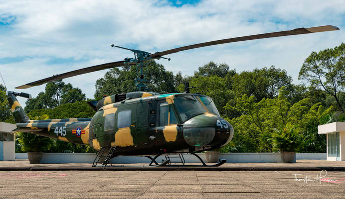 Helikopter auf dem Dach des Palastes