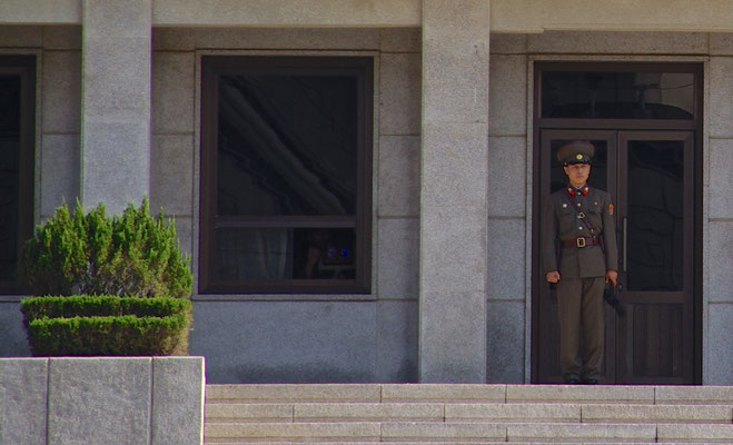 Nordkoreanische Soldaten in Panmunjom