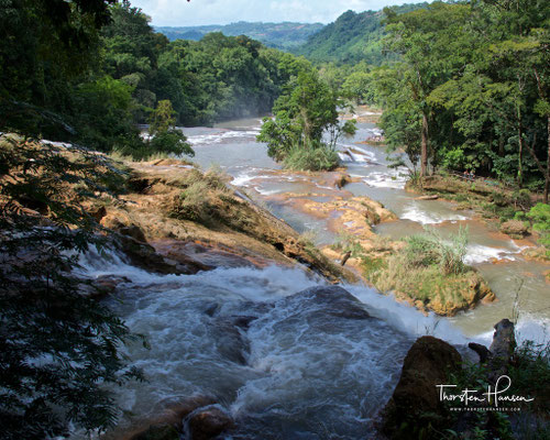 Die Cataratas de Agua Azul (Wasserfälle des blauen Wassers)