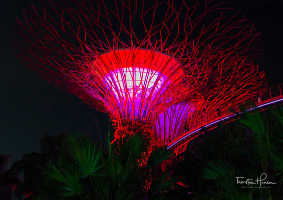 Sie wurden beim World Architecture Festival 2012 als Gebäude des Jahres ausgezeichnet. Das größere Glashaus, der 1,28 Hektar Fläche überdeckende Flower Dome, wurde als größtes Glasgewächshaus der Welt ins Guinness-Buch der Weltrekorde 2015 aufgenommen.