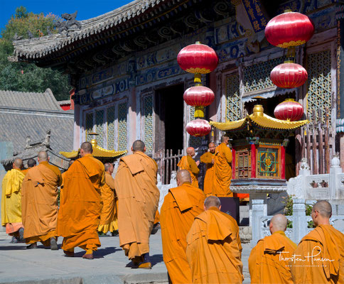 Nanshan Si Tempel - Wutai Shan „Fünf-Terrassen-Berg“ einer der heiligen Berge des Buddhismus