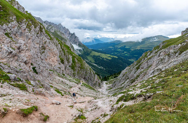 Beim Blick zurück schweift der Blick über die Sarntaler und Ötztaler Alpen