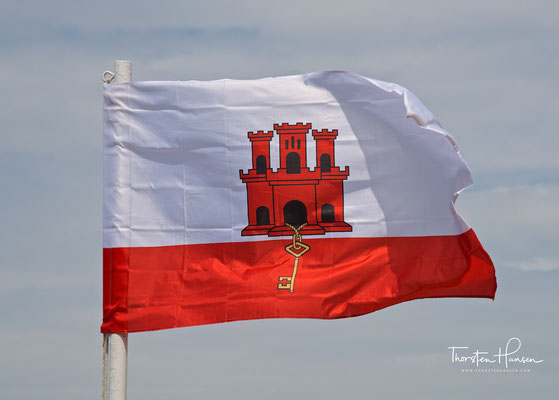 Flagge von Gibraltar 