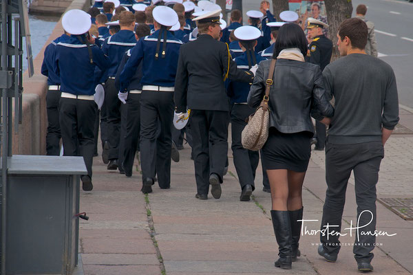 Marinesoldaten in St. Petersburg