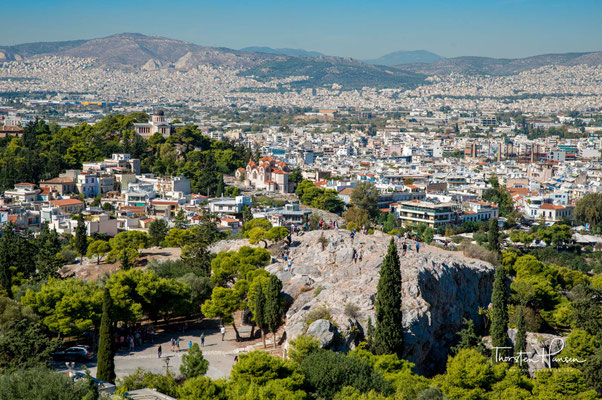 Der Areopag, auch Areiopag(os), ist ein nordwestlich der Akropolis gelegener, 115 Meter hoher Felsen mitten in Athen. In der Antike tagte hier der oberste Rat, der gleichfalls „Areopag“ genannt wurde.