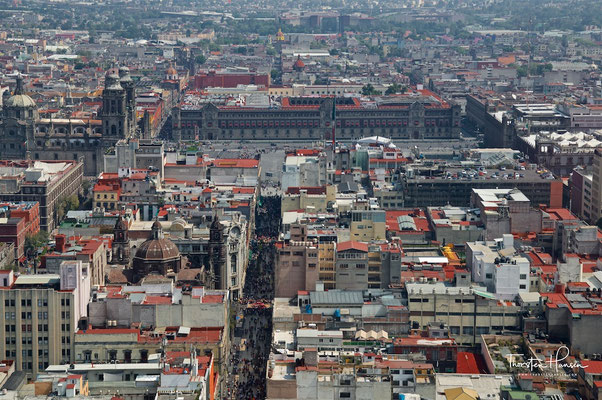 Blick vom Torre Latinoamericana auf Mexiko Stadt