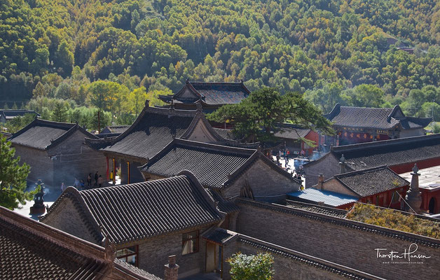 Nanshan Si Tempel - Wutai Shan „Fünf-Terrassen-Berg“ einer der heiligen Berge des Buddhismus