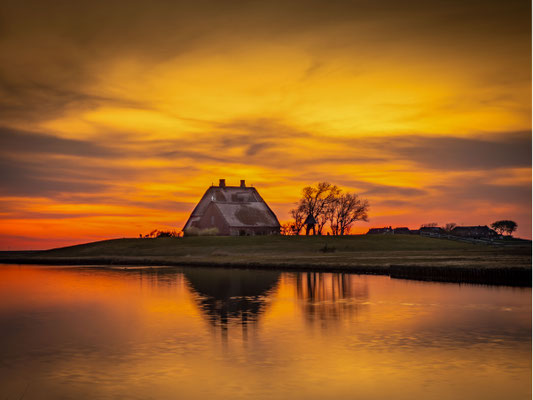 Hallig Hooge Kirche - HDR Aufnahme