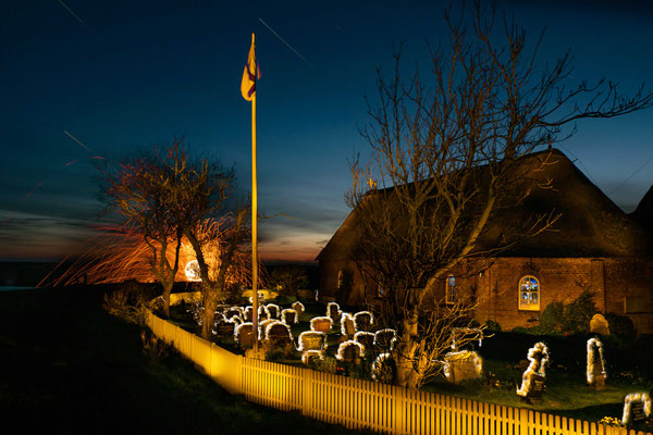 Lightpainting - Hallig Hooge Kirche - Erscheinung Heiliger Geist