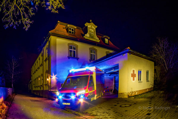 Lightpainting - BRK Rettungswache Obergünzburg