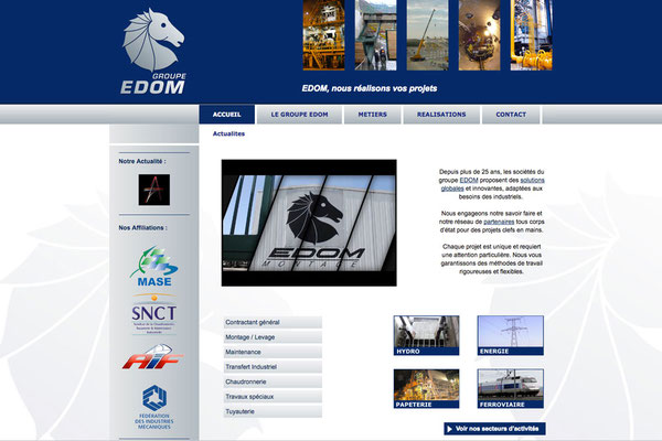 Création du site internet Edom