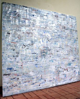 Perłowy, 2012, size 79x65 in, 200x167 cm, acrylic, canvas, SPRZEDANY
