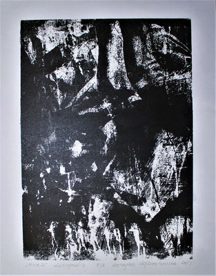 Henryka Wojciechowska, Nude 12, 2014, 8x12 in, 21x30 cm, algraphy, paper
