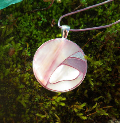 Pendentif acier - Création Sylvie Foisel-Guigues