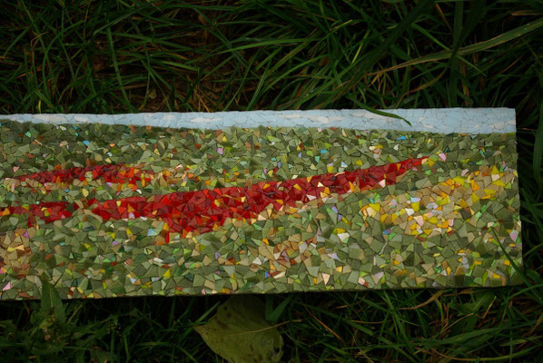 Variations chromatiques en Côte Chalonnaise - Détail - 2014 - 72 x 17 cm - Sylvie Foisel-Guigues
