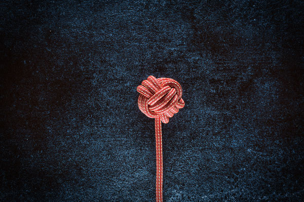 Fotografie eines Knoten von oben
