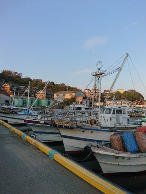 最後の寄港地、家島坊勢島漁港の素朴な風景（2022-09-26夕方）