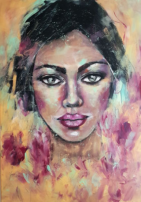Sylvia, Acryl auf Leinwand 80 x 100 cm