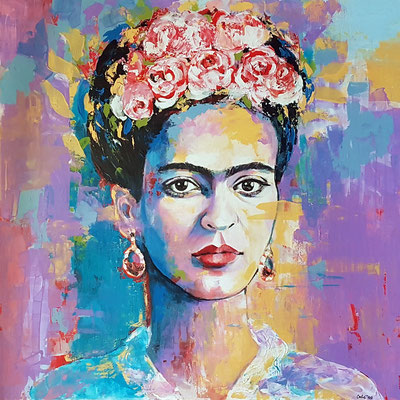 Frida Acryl auf Leinwand 100 x 100 cm