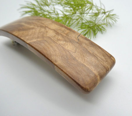 Haarspange aus Holz - Ahornmaser & mittelgroße Klammer