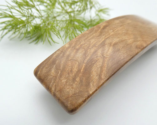 Haarspange aus Holz - Ahornmaser & mittelgroße Klammer