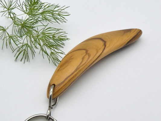 Schlüsselanhänger aus Holz - Olivenholz