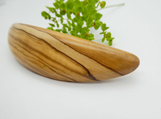 Haarspange aus Olivenholz & große Klammer