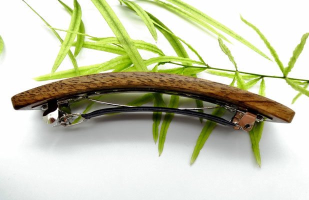 Haarspange aus Walnuss & große Klammer