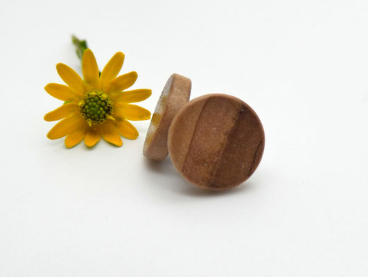 Ohrstecker aus Apfelbaum 10 mm