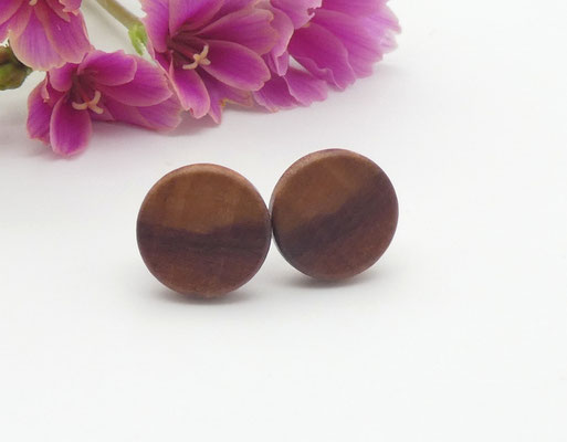 Ohrstecker aus Apfelbaum 10 mm