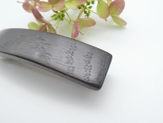 Haarspange aus Mooreiche & kleine Klammer