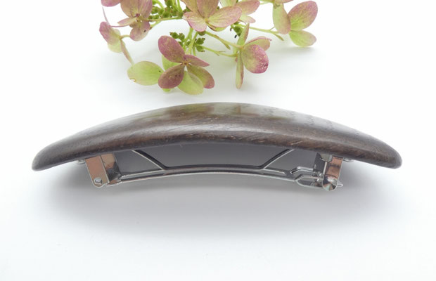 Haarspange aus Mooreiche & kleine Klammer