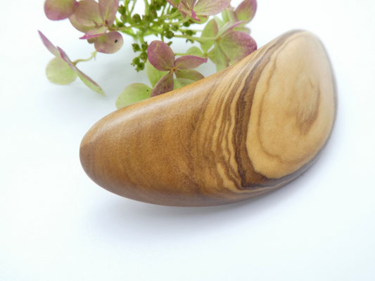 Haarspange aus Olivenholz & kleine Klammer