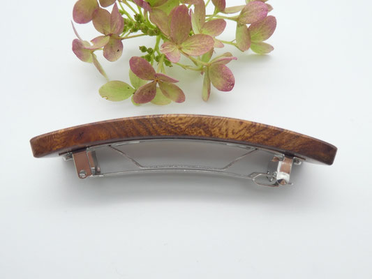 Haarspange aus Ulmenmaser & kleine Klammer