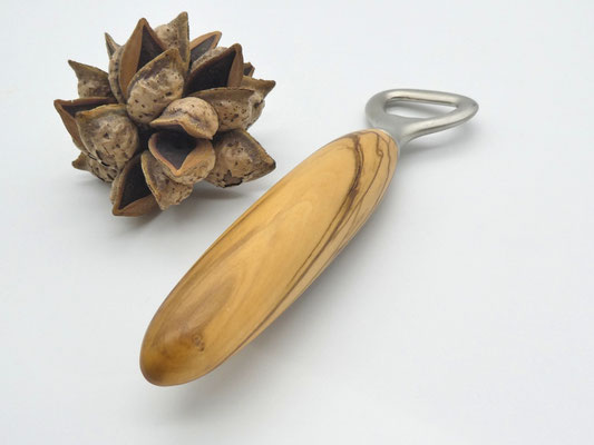 Flaschenöffner aus Olivenholz