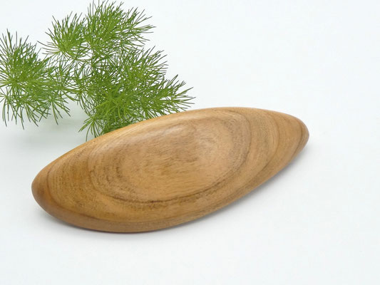 Haarspange aus Holz - Kirsche & große Klammer
