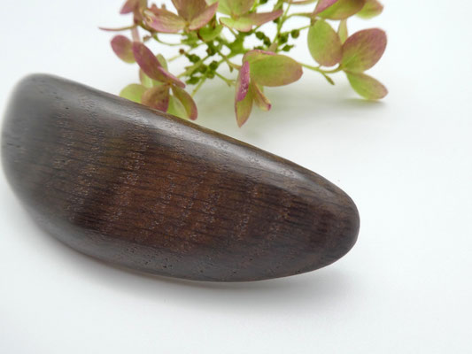 Haarspange aus Mooreiche & kleine Klammer