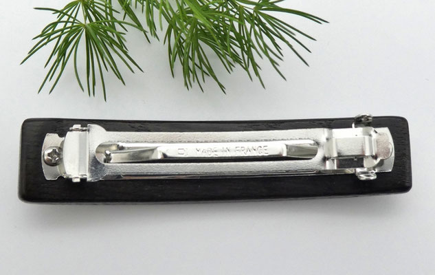 Haarspange aus Mooreiche & kleine Klammer