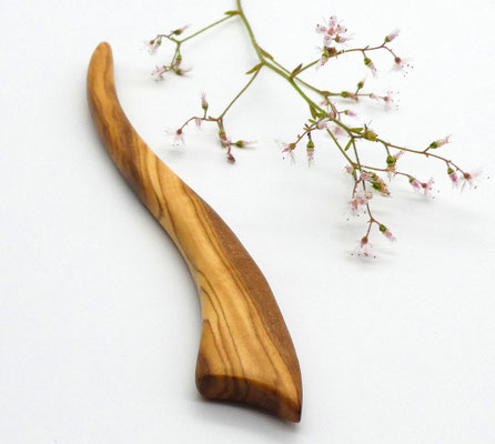 Haarstab aus Holz - Olivenholz