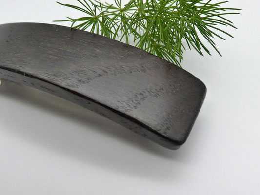 Haarspange aus Mooreiche & kleine Klammer
