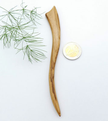 Haarstab aus Holz - Olivenholz