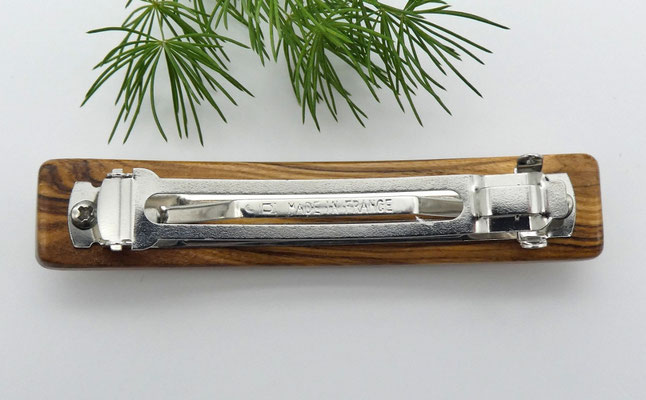 Haarspange aus Olivenholz & kleine Klammer