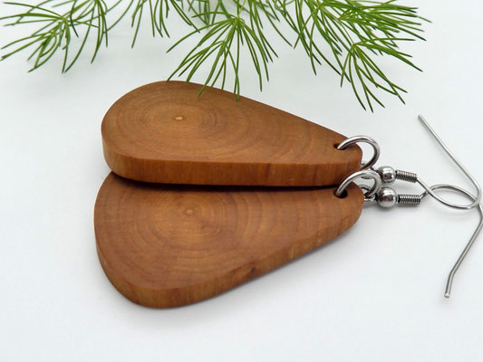 Ohrringe aus Holz - Apfelbaum