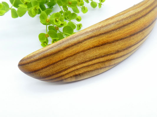 Haarspange aus Essigbaum & große Klammer